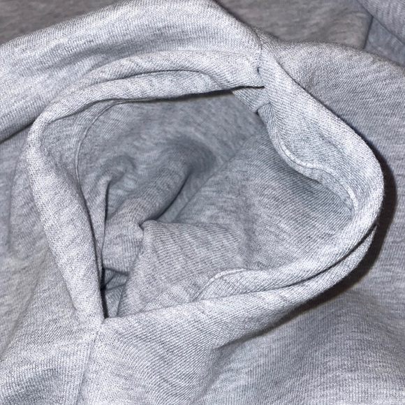 EILEEN FISHER Sweatshirt Open Waterfall Front Cardigan Organic Cotton Gray Sz M - Picture 5 of 6